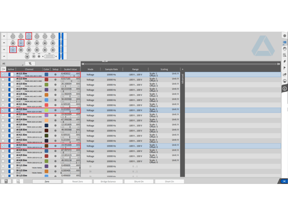 德維創(chuàng)數(shù)采通道的篩選和分組選項(xiàng)